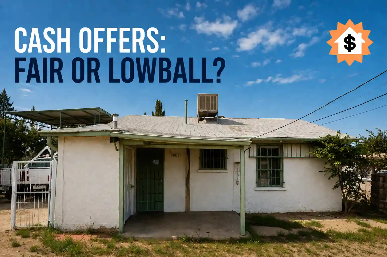 cash home buyers in El Paso evaluating a property for a fair or lowball offer