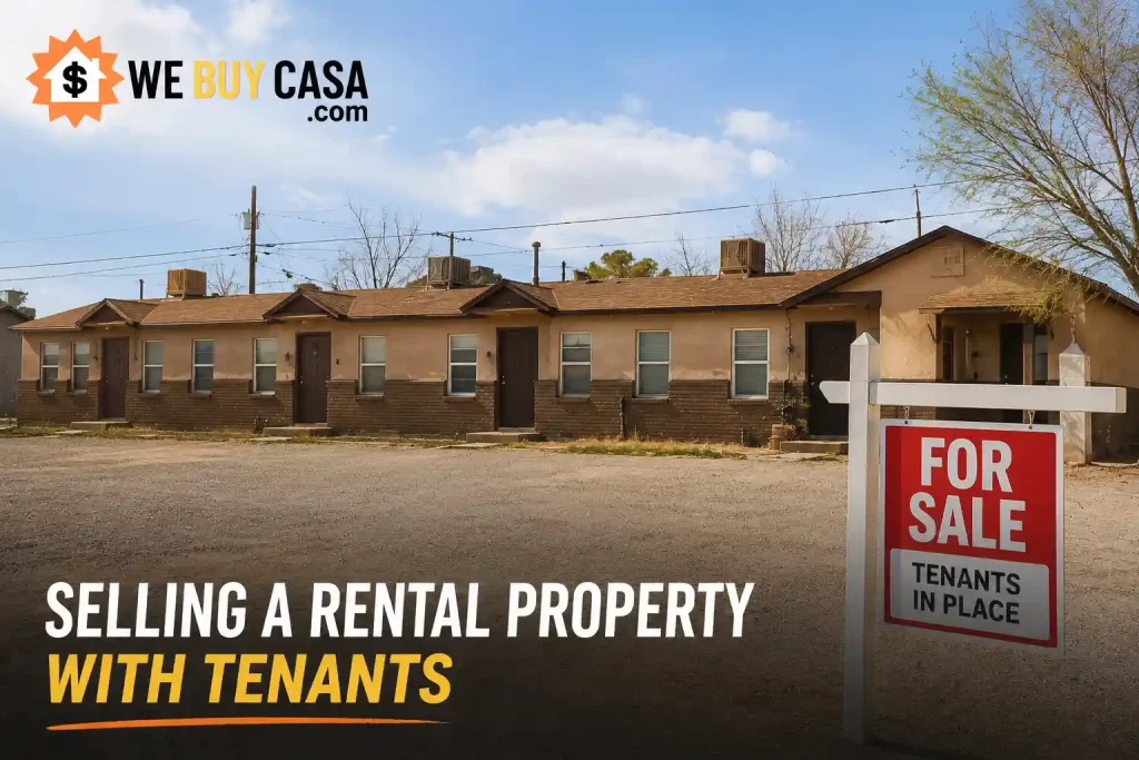 We Buy Casa rental property with tenants in place in El Paso Texas showing a duplex style investment property for sale